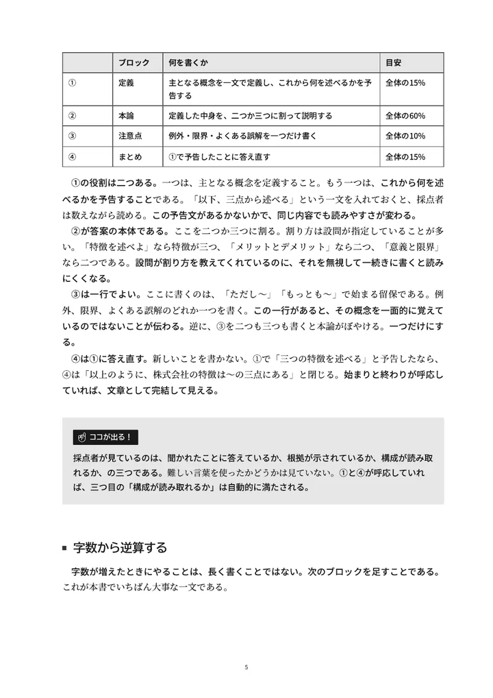 編入経営学演習組織篇 4ブロックと時間配分